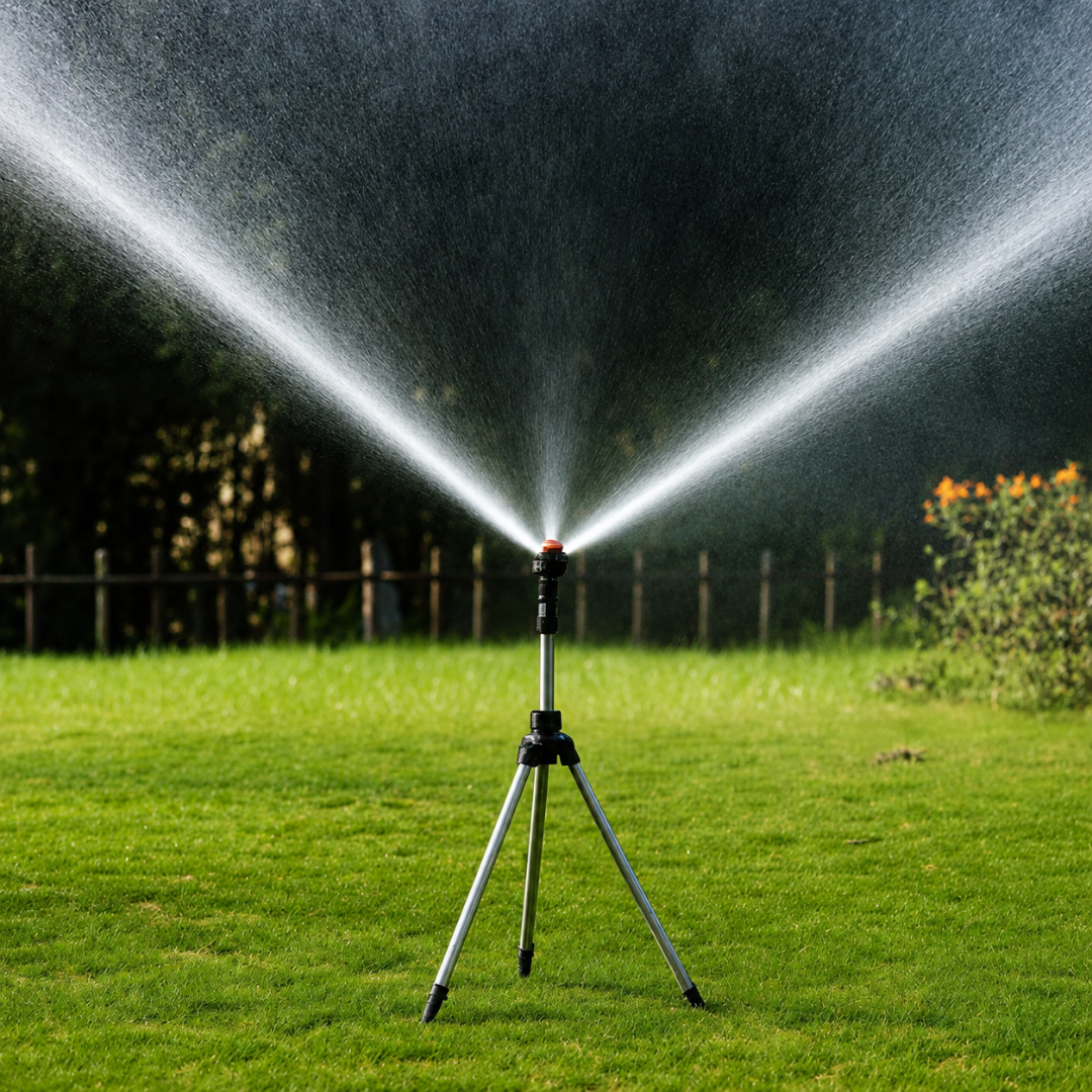 Lawn Sprinkler Garden Watering Tripod Sprayer