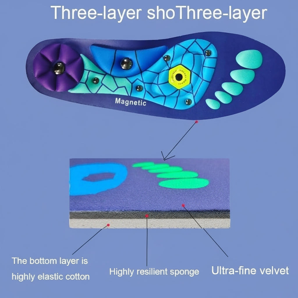 Insoles Magnetic Acupressure Arch Support Running