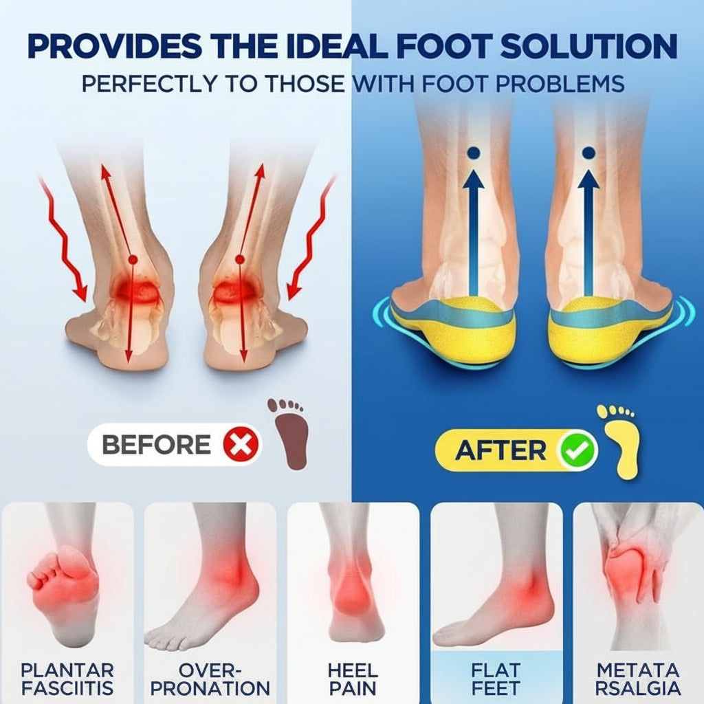 Insoles Magnetic Acupressure Arch Support Running