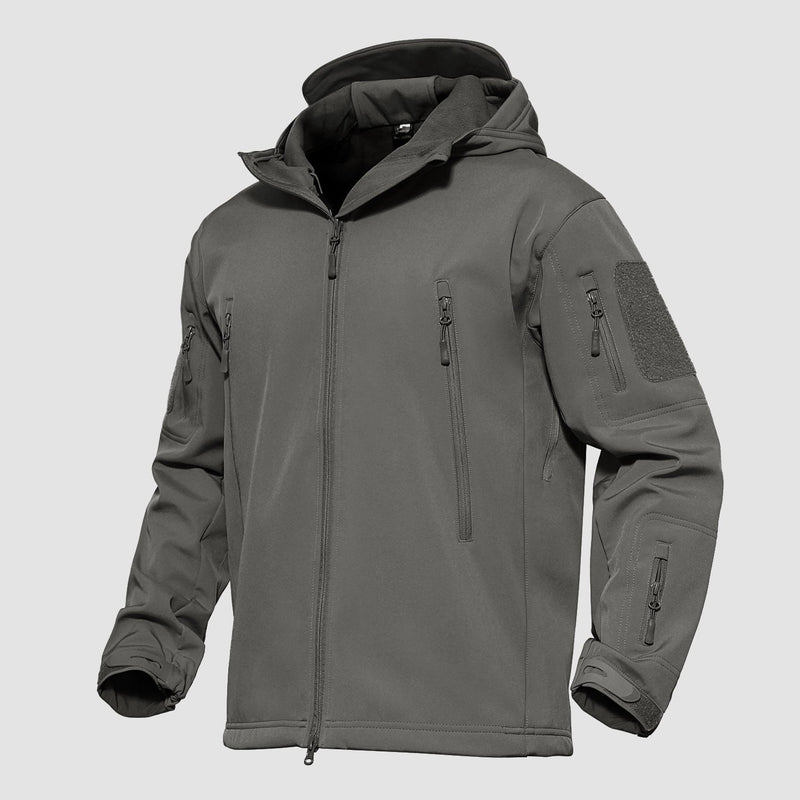 Men's Lightweight Waterproof Tactical Softshell Jacket - Breathable & Durable Outdoor Gear for Hiking, Camping, and Adventure Activities