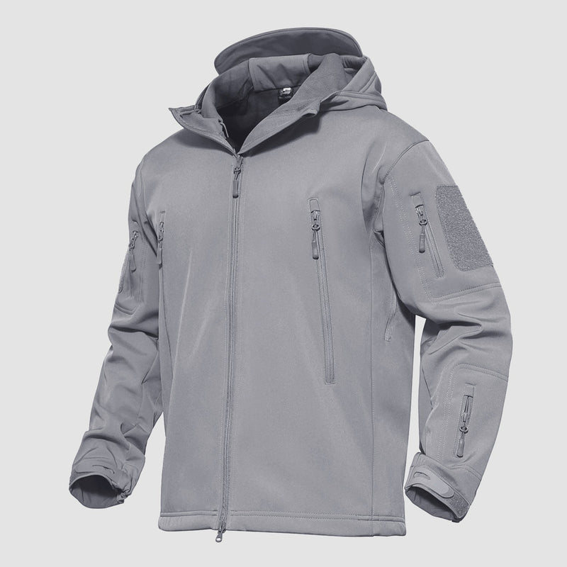 Men's Lightweight Waterproof Tactical Softshell Jacket - Breathable & Durable Outdoor Gear for Hiking, Camping, and Adventure Activities