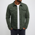Men's Jacket Casual Button Front Lightweight Outerwear