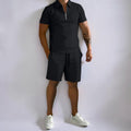 Men's Summer Outfit Comfortable Shorts Two-Piece Polo Set