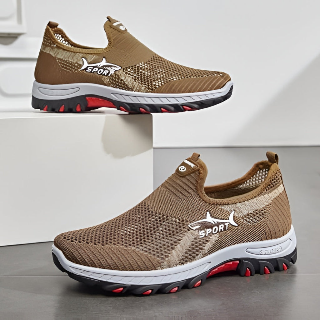 Men's Walking Shoes Slip On Mesh Casual Sneakers