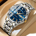 Men's Watch Stainless Steel Sport Quartz Wristwatch
