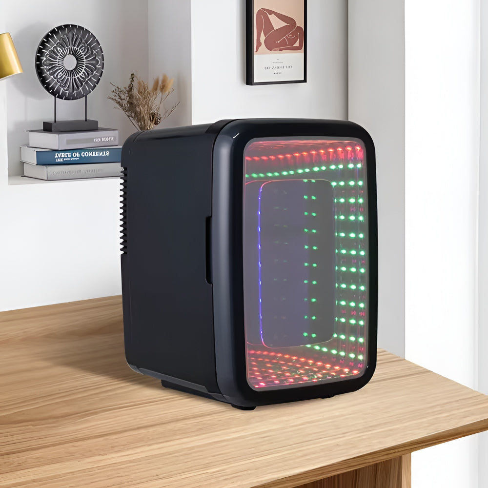 Mini Fridge Portable Desktop Beverage Cooler Freezer Storage