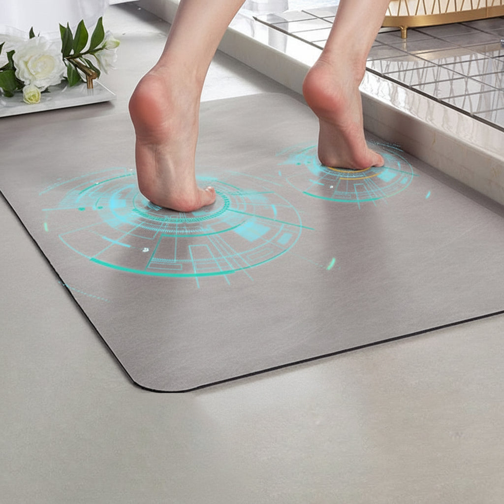 Bath Mat Non Slip Diatomaceous Stone Quick Dry Floor Rug
