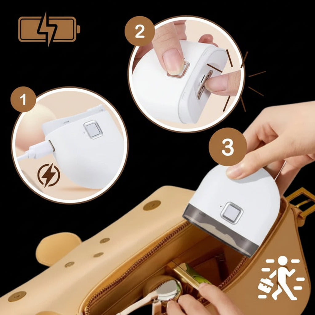 Nail Clipper Electric Rechargeable LED Light Trimmer