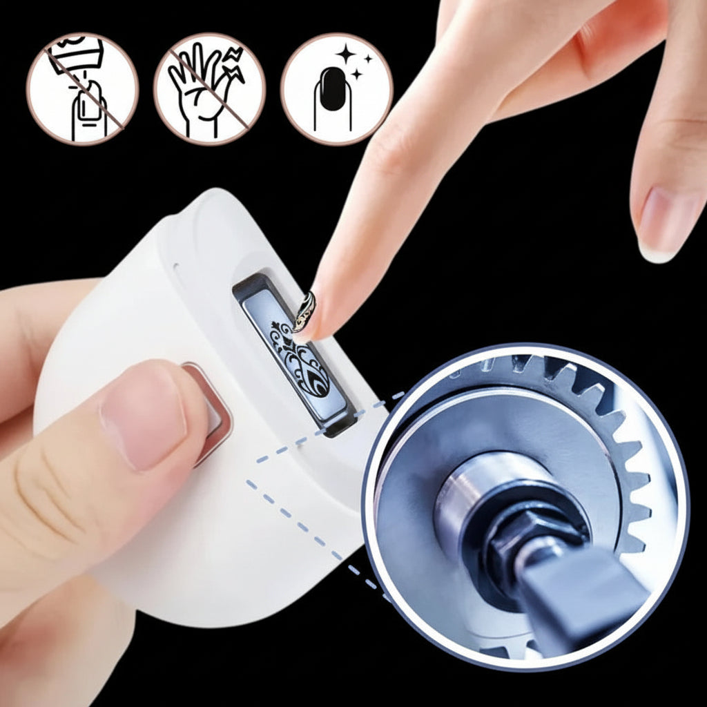 Nail Clipper Electric Rechargeable LED Light Trimmer