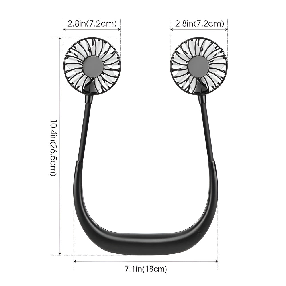 Neck Fan Portable Hands Free Rechargeable Cooling Device