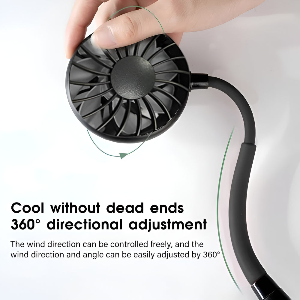 Neck Fan Portable Hands Free Rechargeable Cooling Device