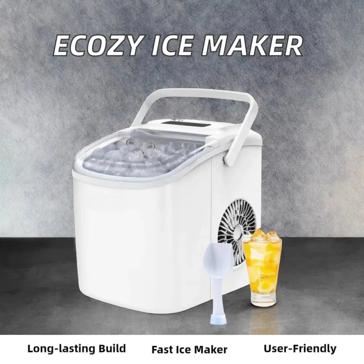 Nugget Ice Maker Countertop Portable Compact Machine