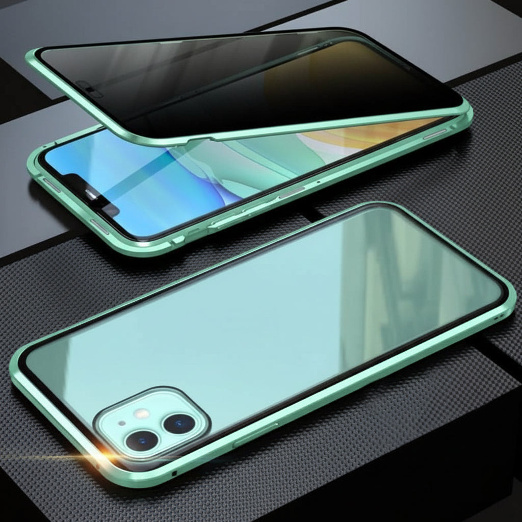 Phone Case Privacy Anti Spy 360 Degree Tempered Glass Cover