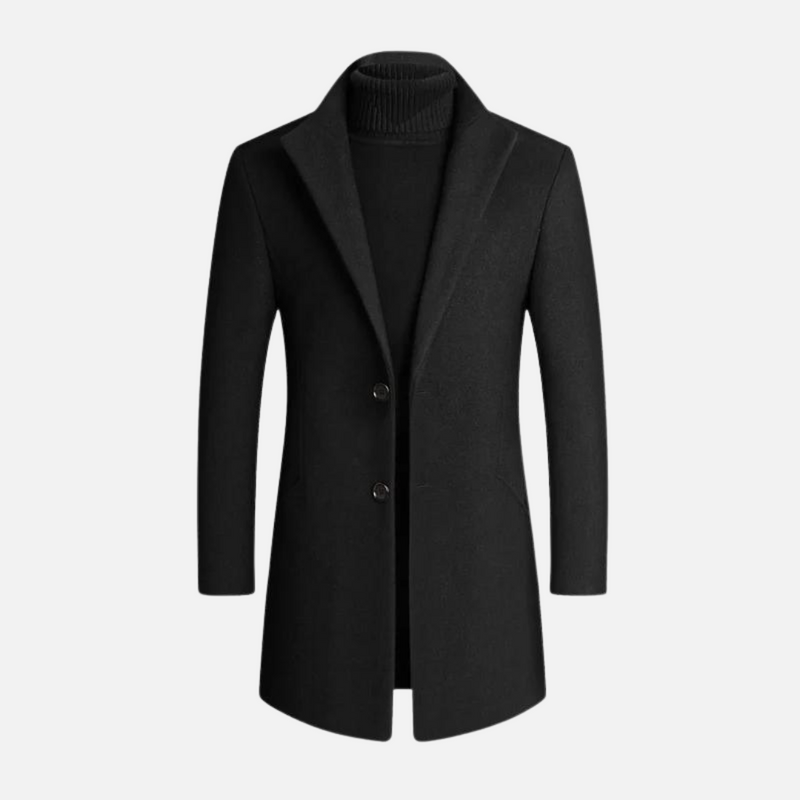 Men's Slim Fit Long Coat - Classic Lapel Stylish Outerwear for All Occasions | Trendy & Versatile Fashion