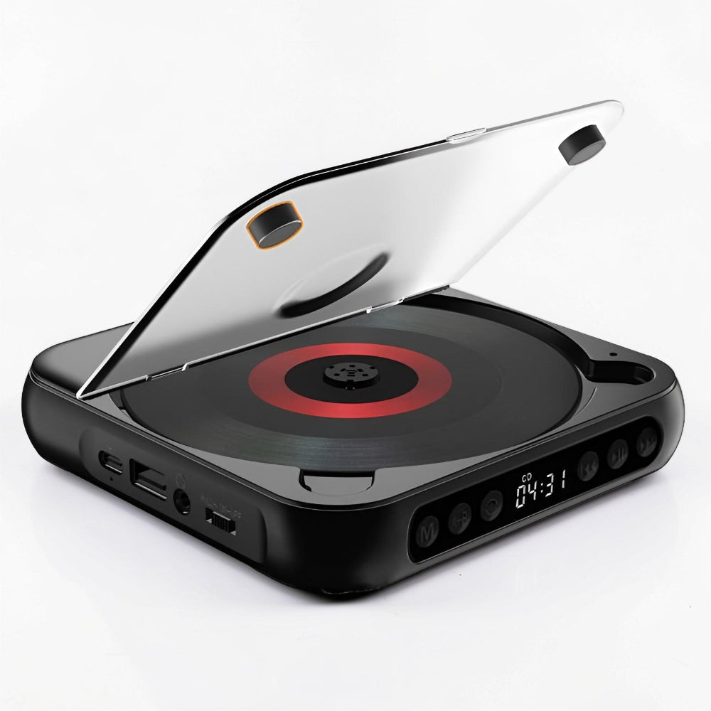 Portable CD Player Bluetooth Anti-Skip Headphone Jack