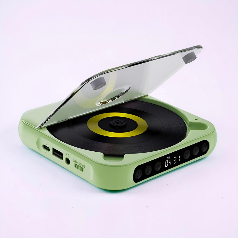 Portable CD Player Bluetooth Anti-Skip Headphone Jack
