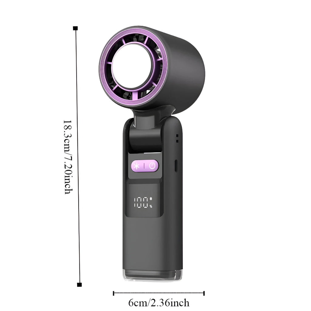 Portable Fan Handheld Cooling USB Rechargeable Travel Fan