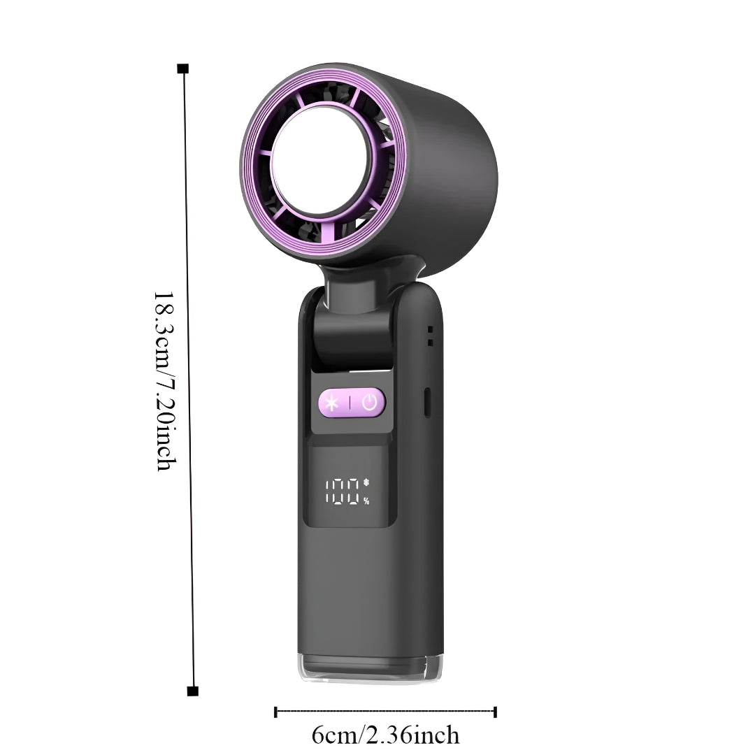 Portable Fan Handheld Cooling USB Rechargeable Travel Fan