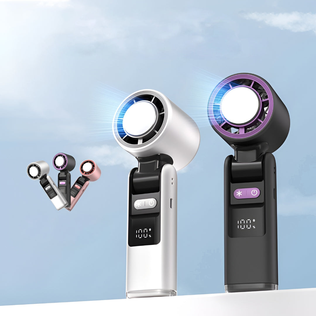 Portable Fan Handheld Cooling USB Rechargeable Travel Fan