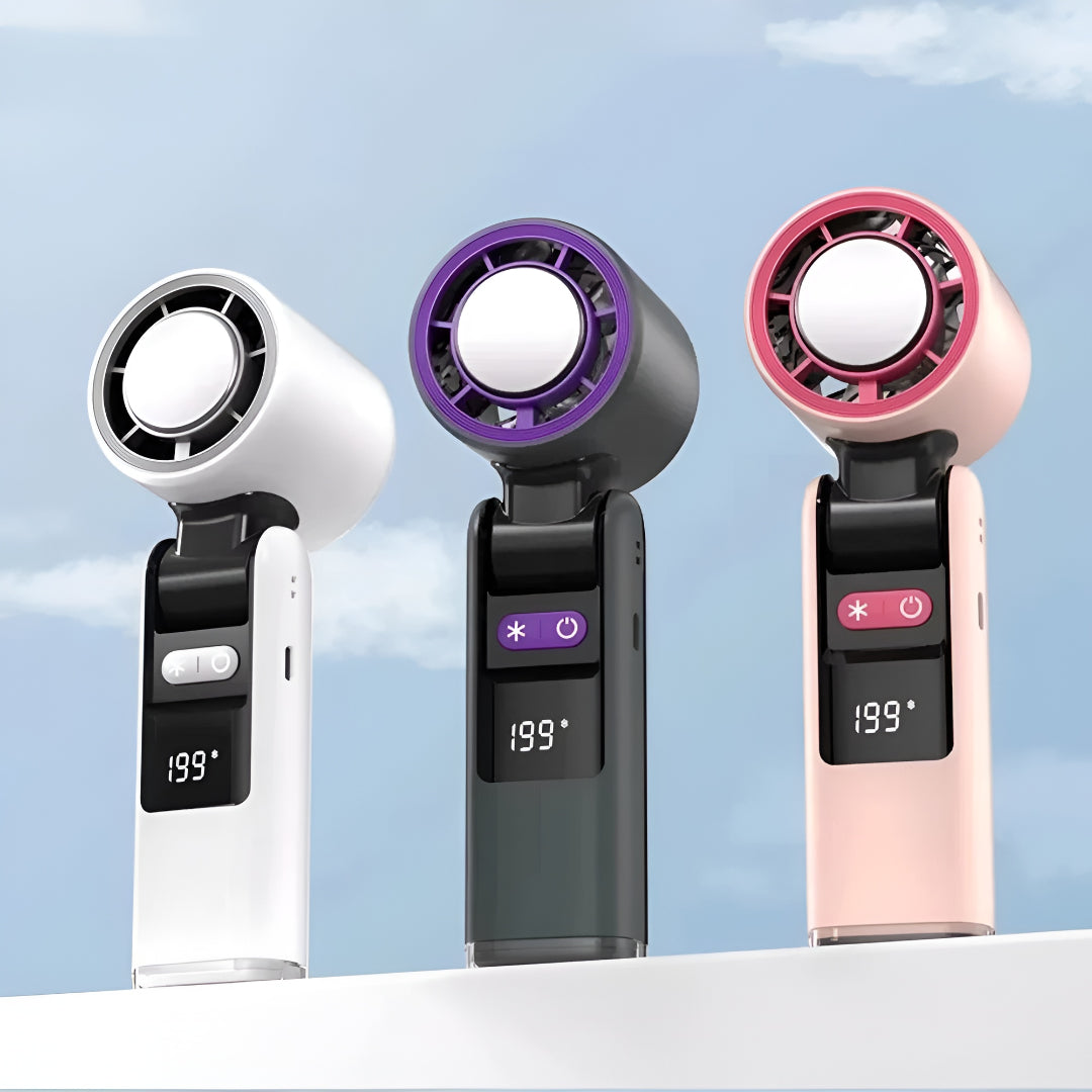 Portable Fan Handheld Cooling USB Rechargeable Travel Fan
