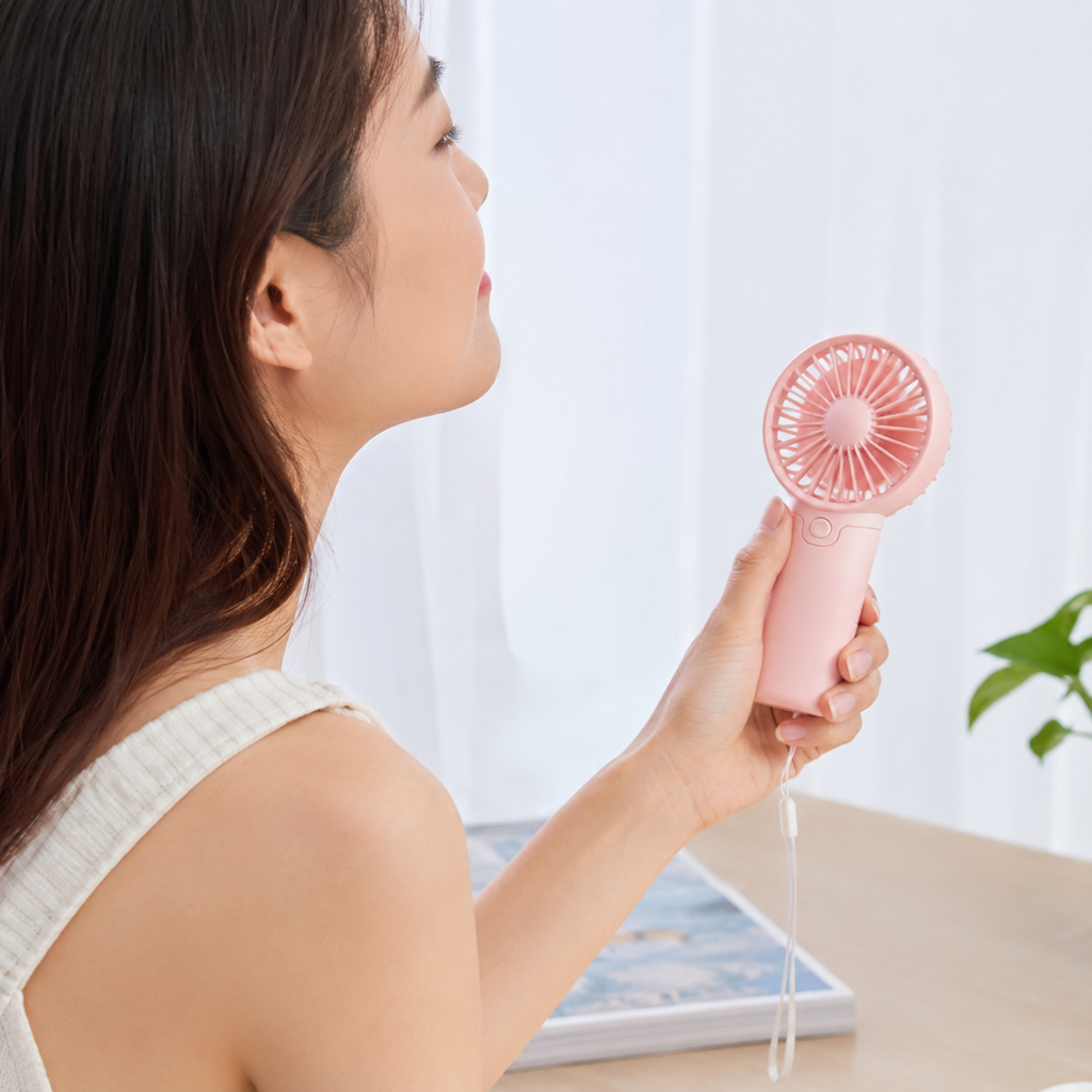 Portable Fan Mini Battery Handheld Travel Cooling Fan