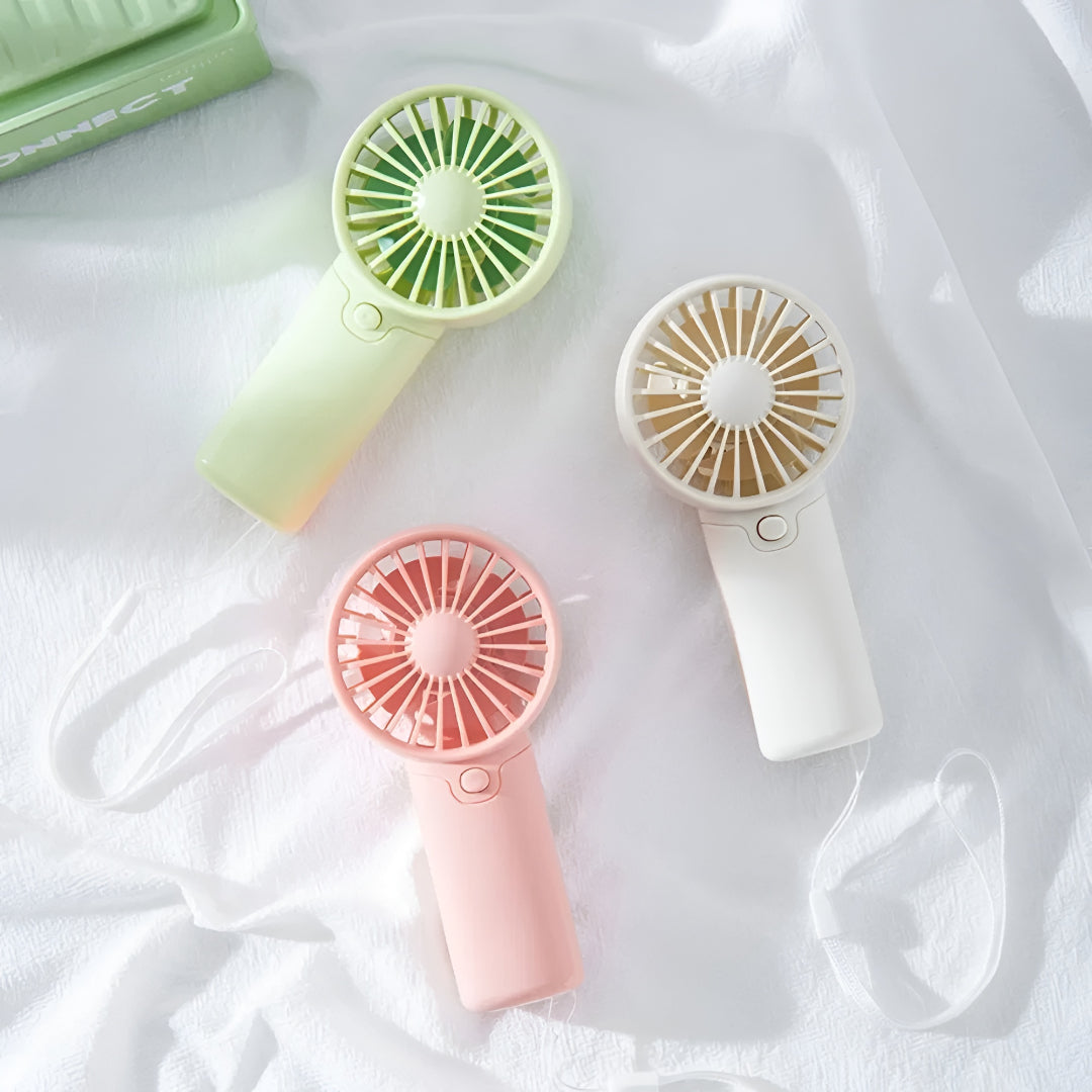 Portable Fan Mini Battery Handheld Travel Cooling Fan