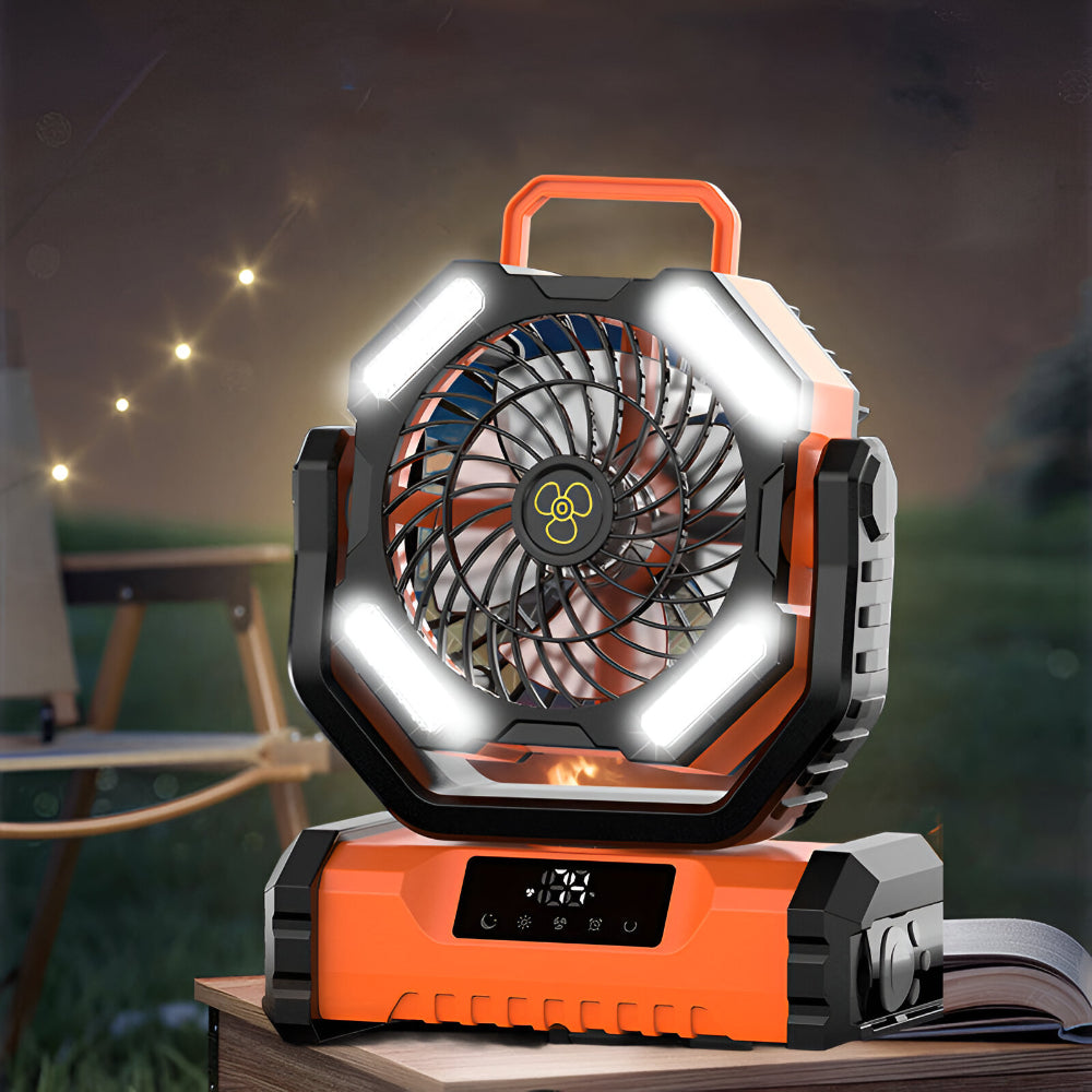 Portable Fan Rechargeable Oscillating Remote Control Camping