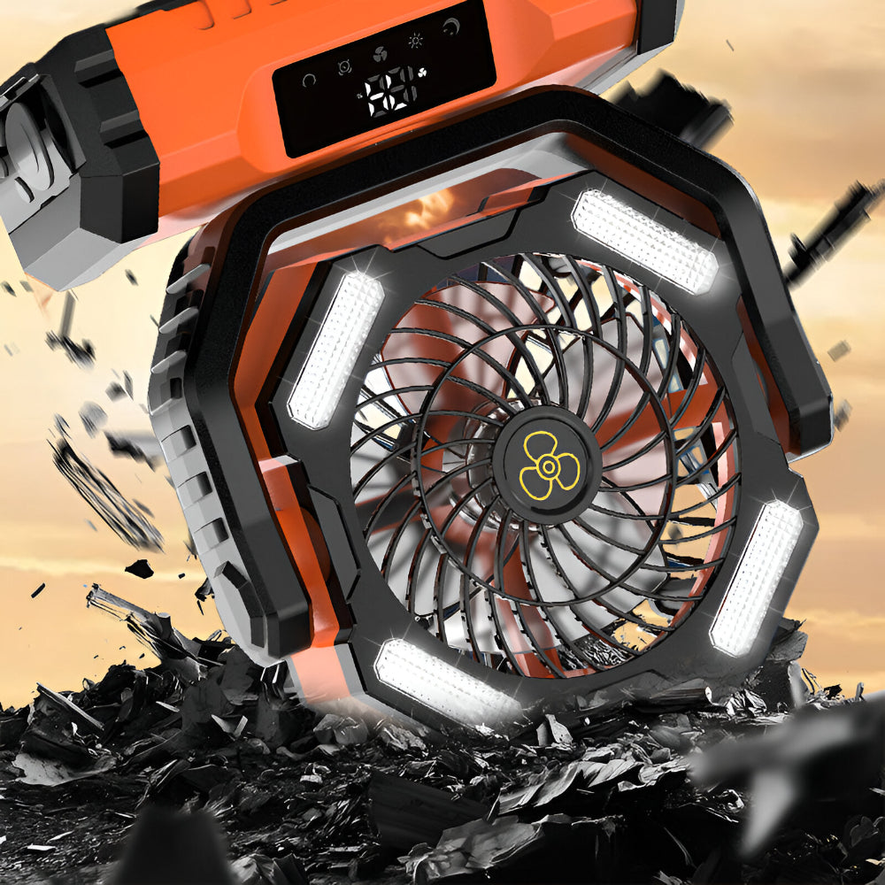 Portable Fan Rechargeable Oscillating Remote Control Camping