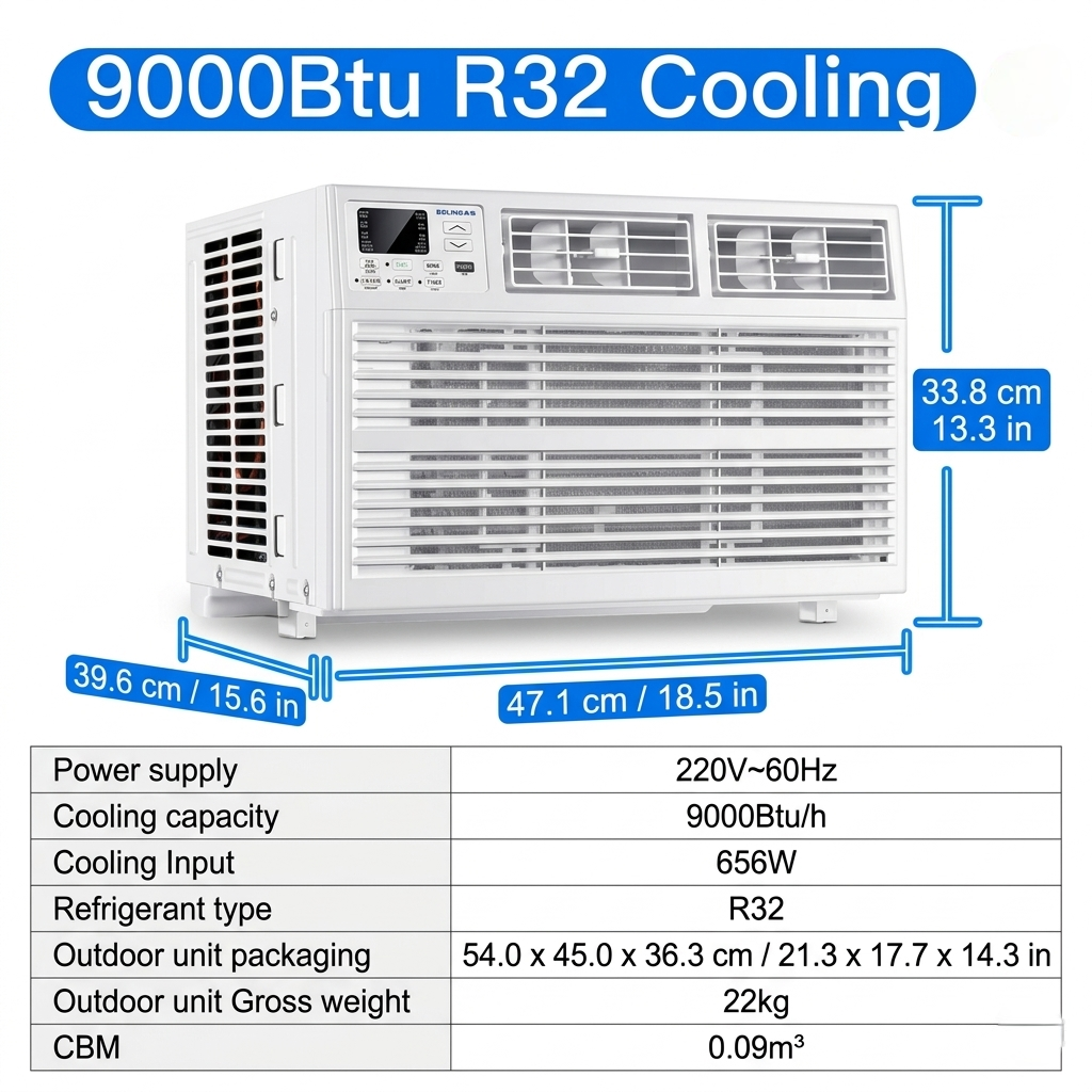 Portable Window Air Conditioner Energy Efficient Compact