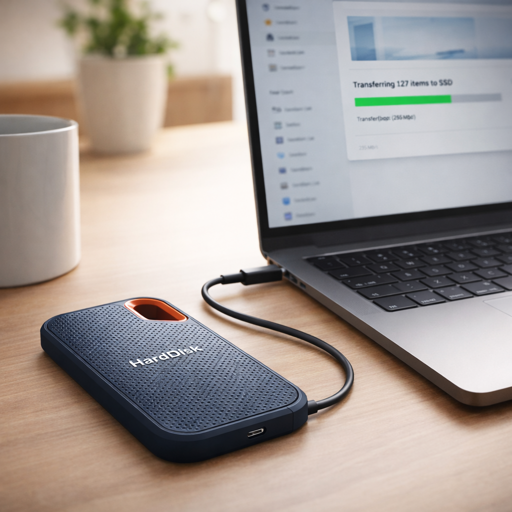 External Hard Drive Portable SSD High Speed USB C Storage