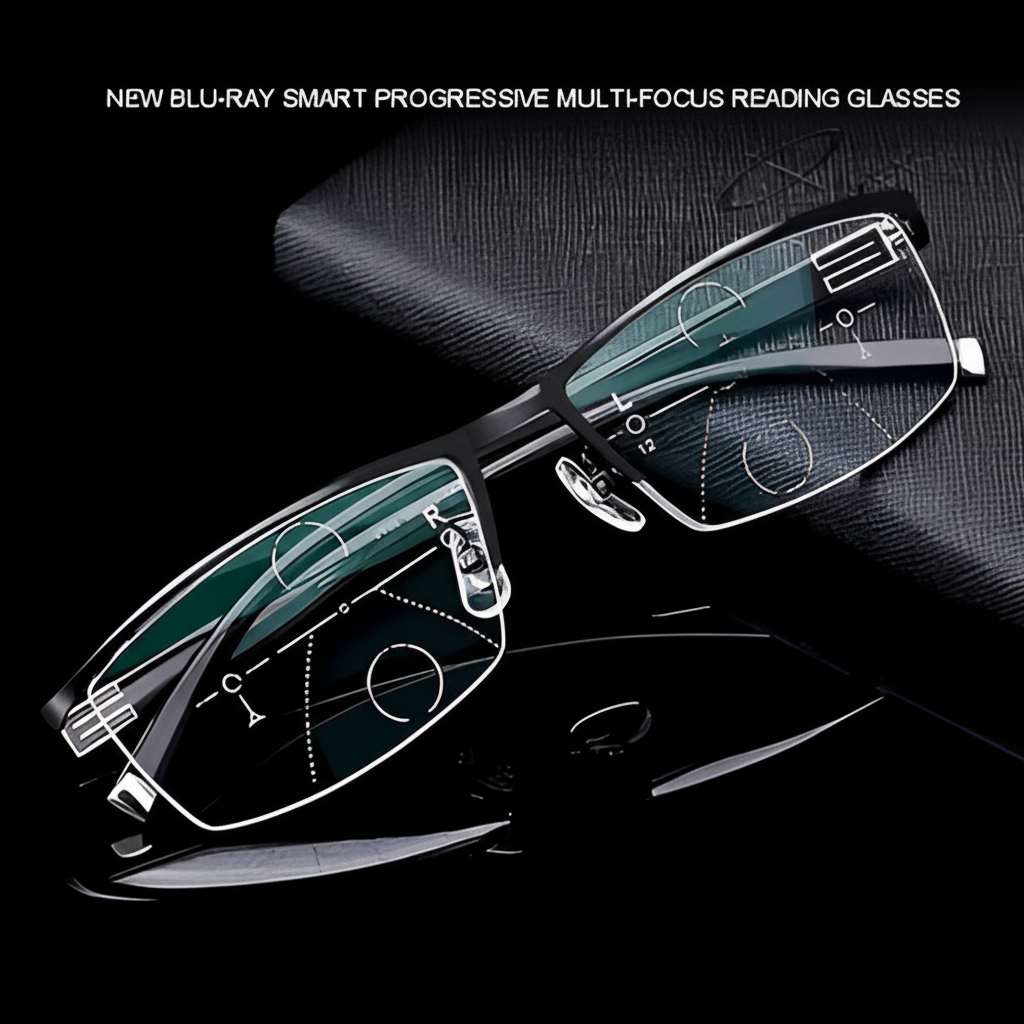 Progressive Reading Glasses Clear Vision All Distances