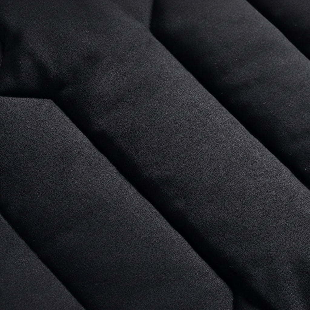 Mens Jacket Quilted Zipper Pocket Casual Wear
