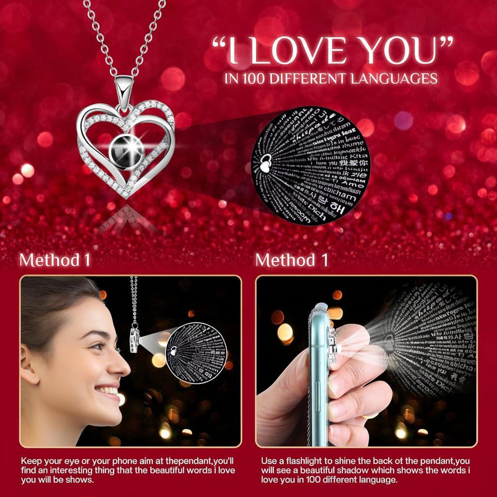 Rose Gift Box Preserved Eternal Flower LED Light Love Necklace