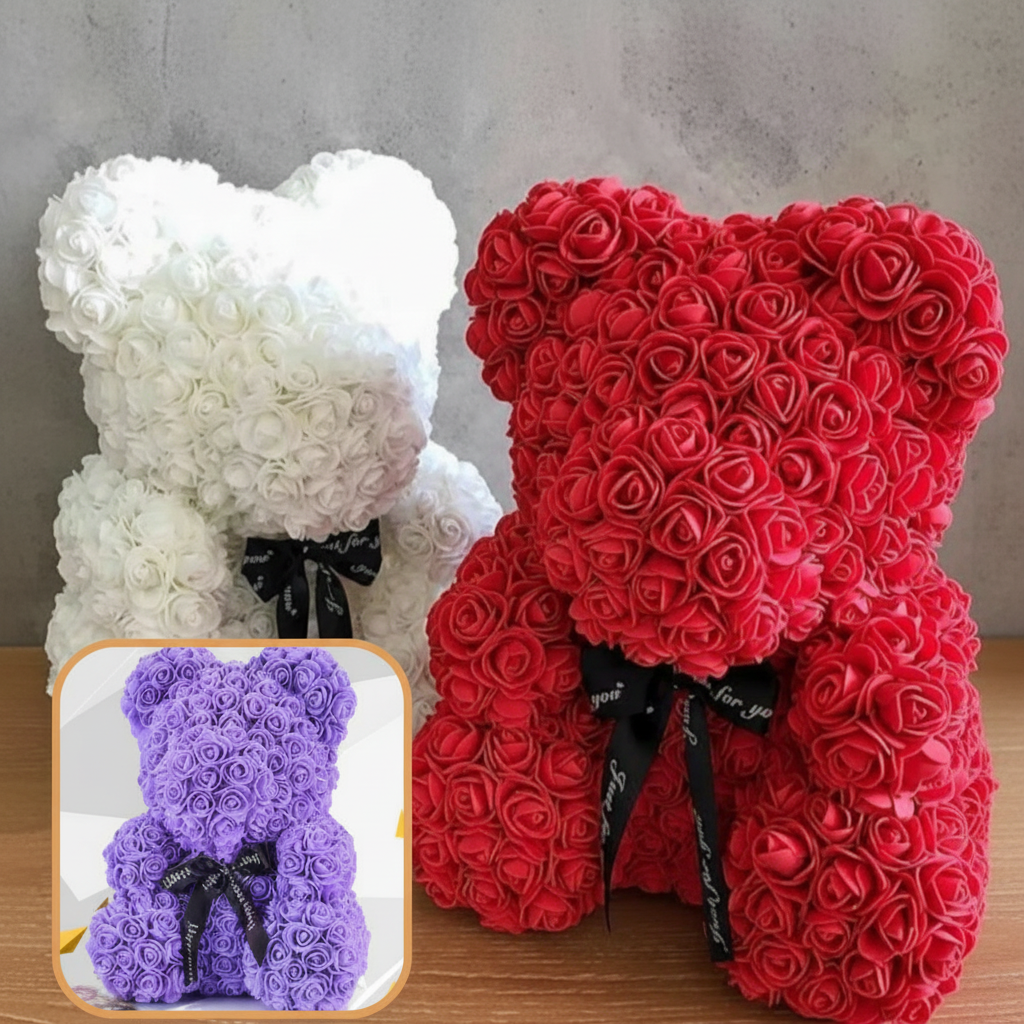 Flower Bear Rose Teddy Romantic Foam Rose Gift Decor