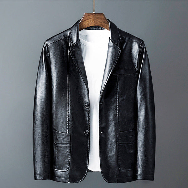 Roberto Russo Men's Classic Genuine Leather Jacket - Timeless Style, Premium Quality, Perfect Fit