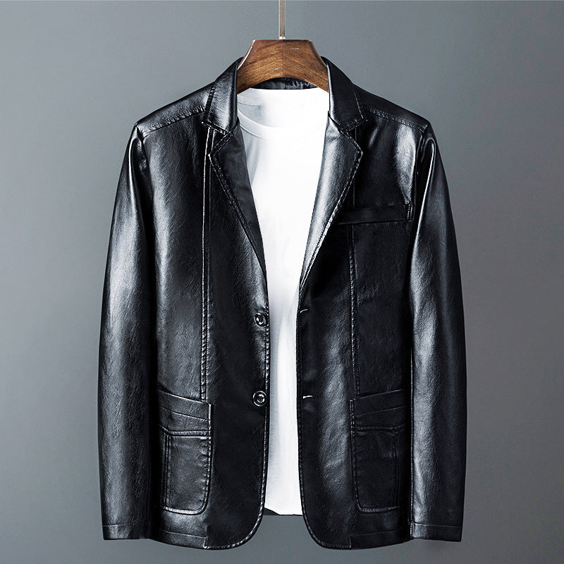Roberto Russo Men's Classic Genuine Leather Jacket - Timeless Style, Premium Quality, Perfect Fit