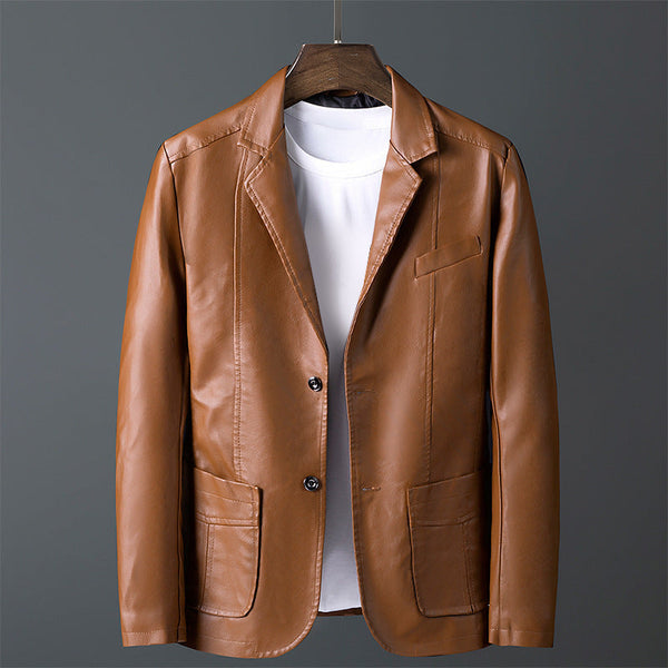 Roberto Russo Men's Classic Genuine Leather Jacket - Timeless Style, Premium Quality, Perfect Fit
