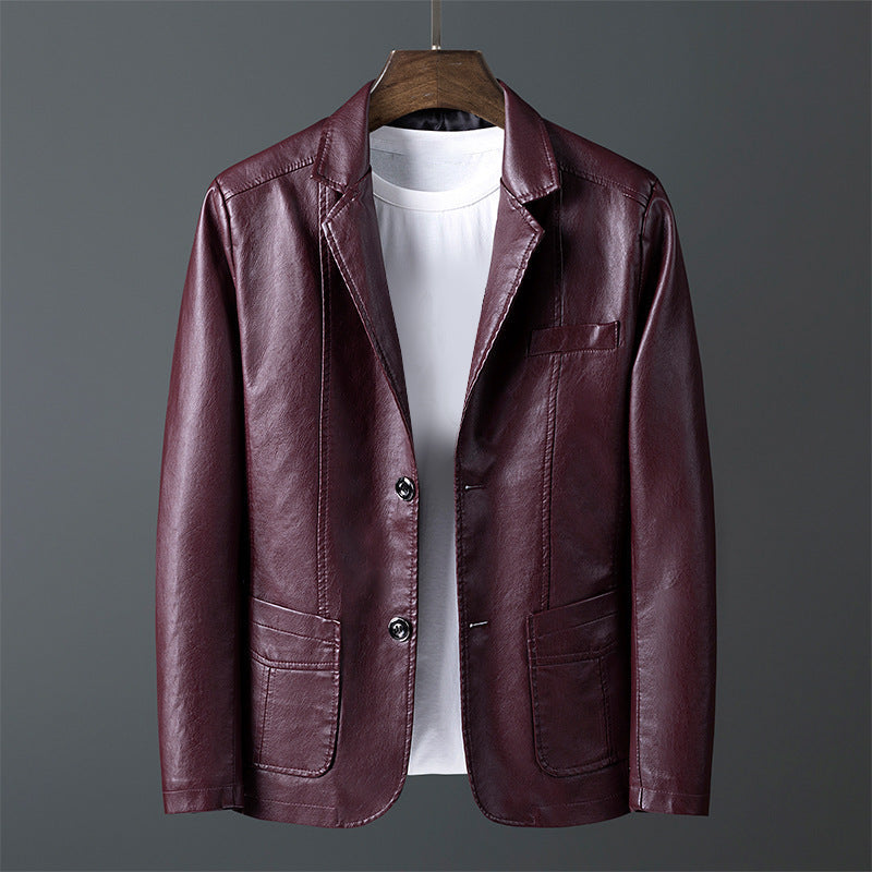 Roberto Russo Men's Classic Genuine Leather Jacket - Timeless Style, Premium Quality, Perfect Fit