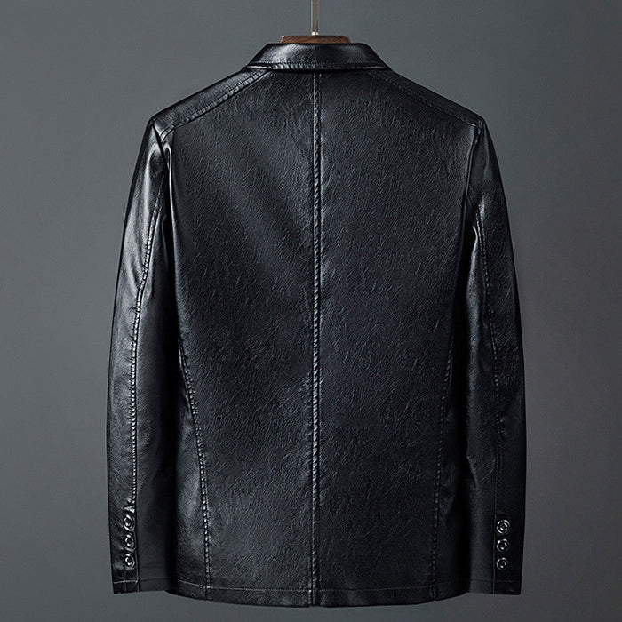 Roberto Russo Men's Classic Genuine Leather Jacket - Timeless Style, Premium Quality, Perfect Fit