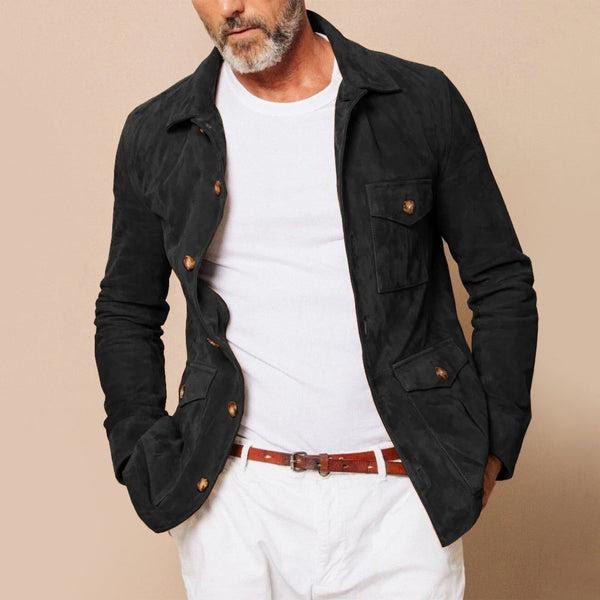 Roberto Russo Men's Classic Suede Jacket - Timeless Elegance & Premium Quality Outerwear