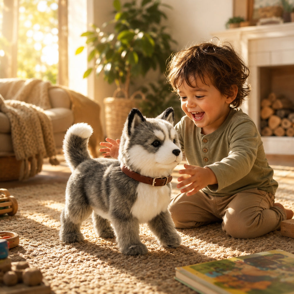 Robot Dog Interactive Dog Toy Robot Puppy Walking Tail Wagging