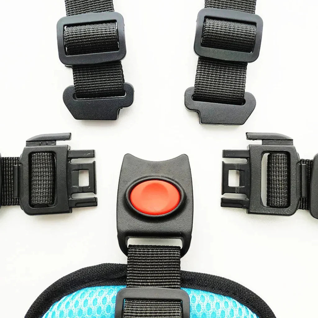 Child Safety Harness Car Seat Adjustable Straps Soft Padding