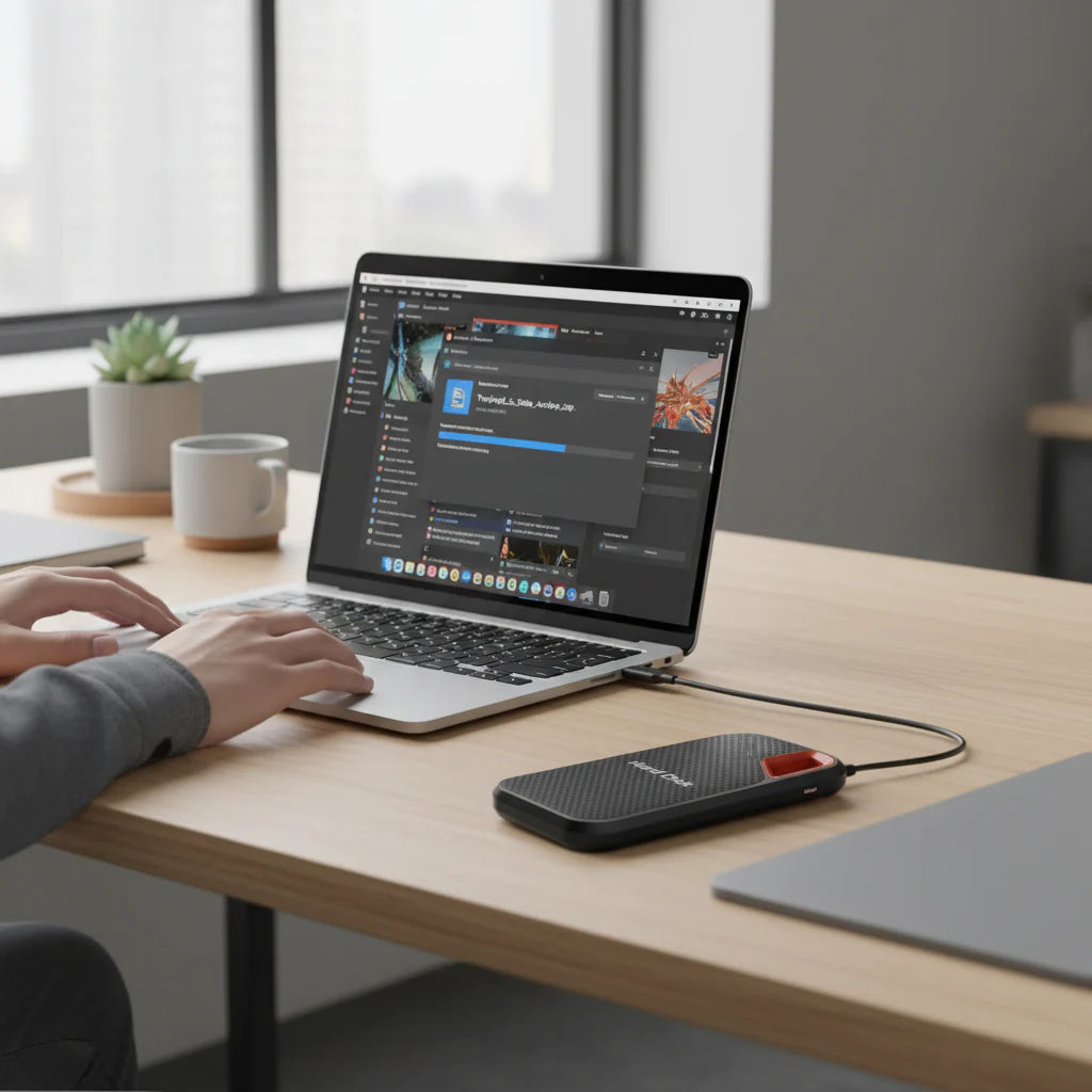 External Hard Drive Portable SSD USB 3.1 Compact Storage