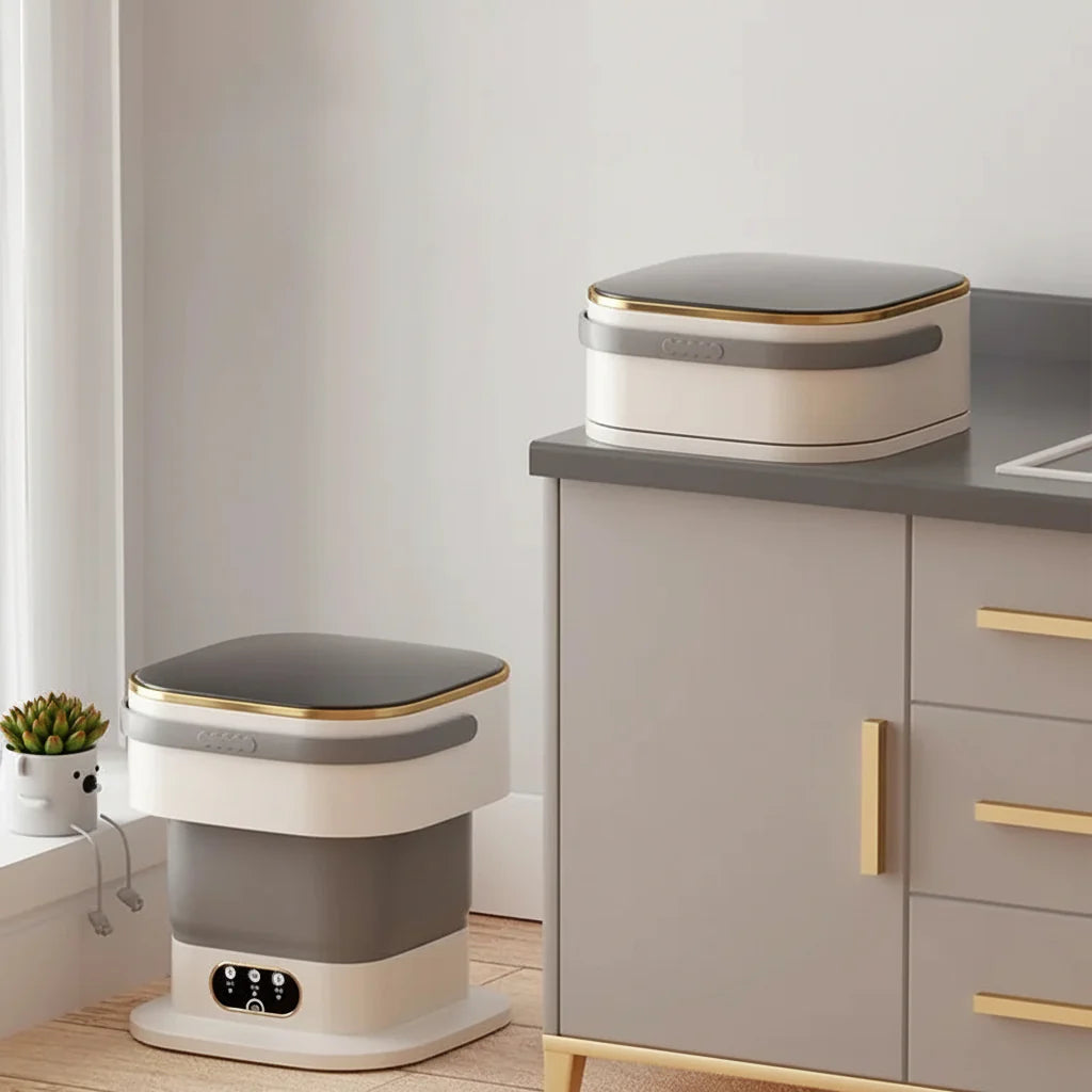 Washing Machine Portable Mini Foldable Compact Laundry Washer