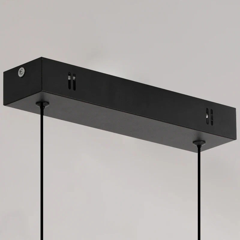 Modern Linear Dining Pendant Light | Minimalist LED Chandelier for Kitchen & Living Spaces