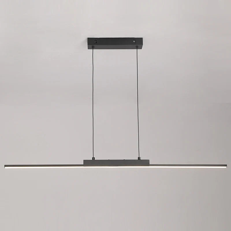 Modern Linear Dining Pendant Light | Minimalist LED Chandelier for Kitchen & Living Spaces