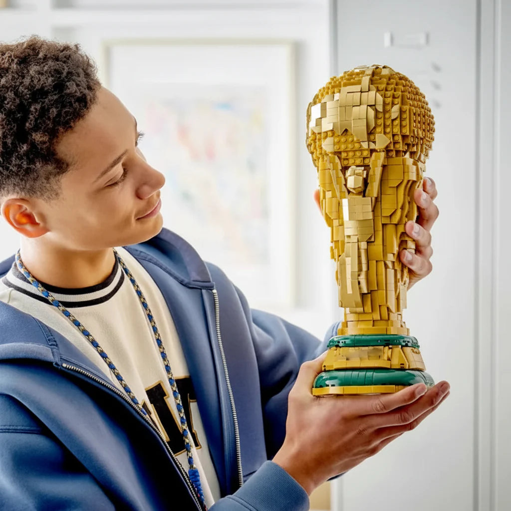 Trophy Decor Worldcup Soccer Gold Plastic Display Award