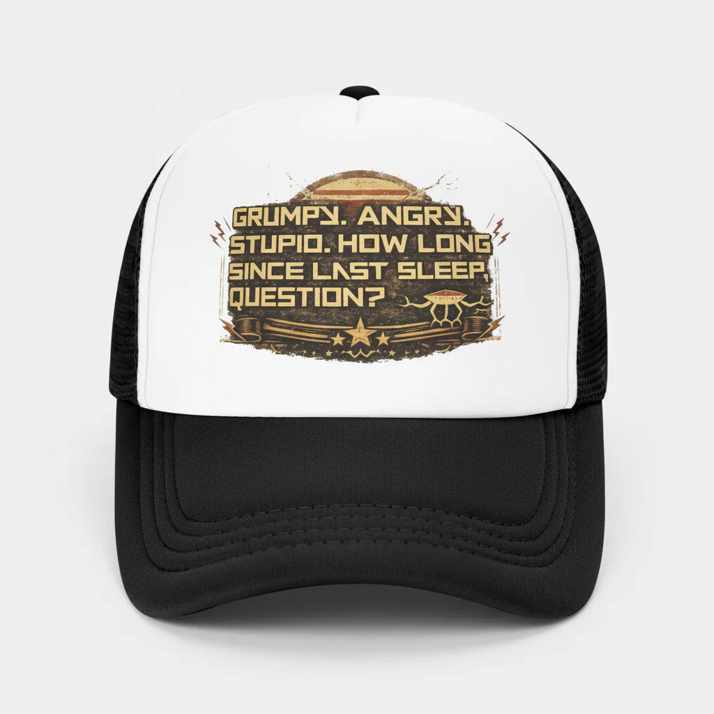 Baseball Cap Trucker Hat Mesh Adjustable Snapback Project Rocky