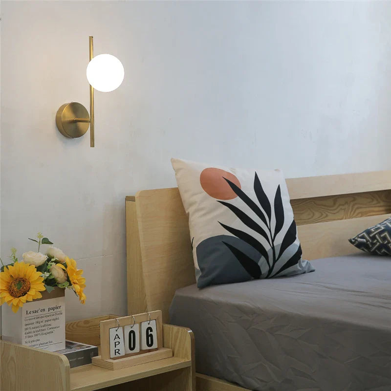 Astra Wall Light | Dual Globe Modern Gold Design