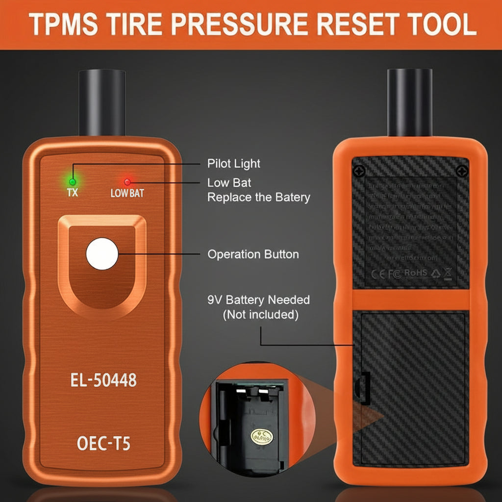 TPMS Reset Tool Wireless Tire Pressure Sensor Relearn Device